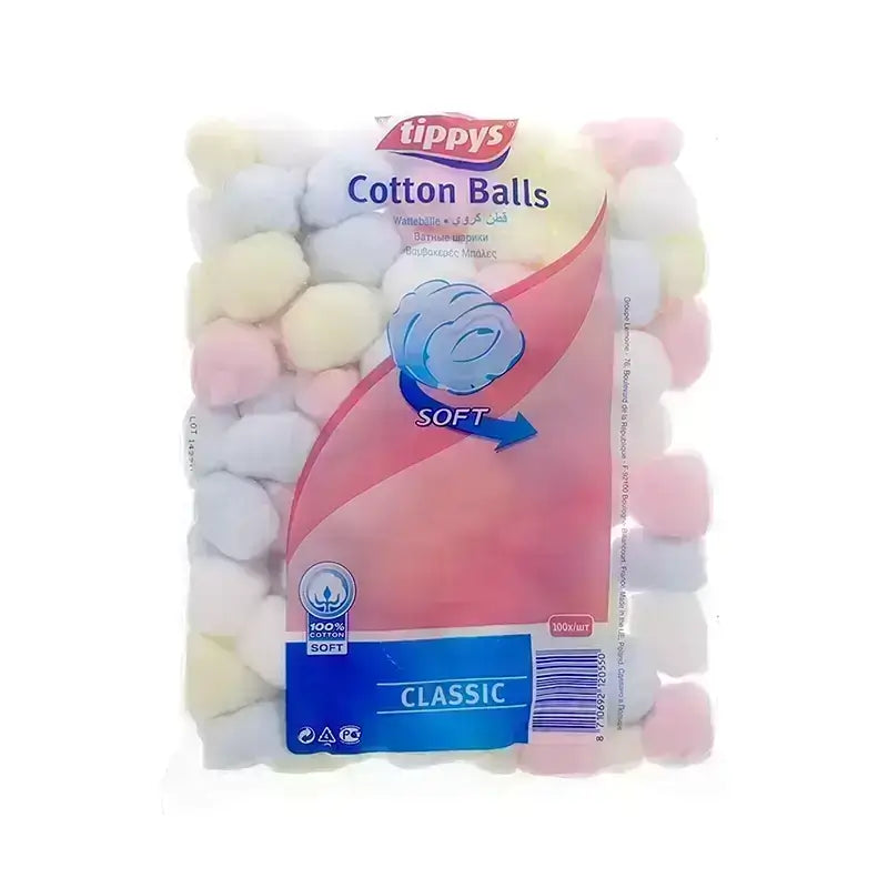 Tippys Coloured Cotton Balls 100 Pcs 126934