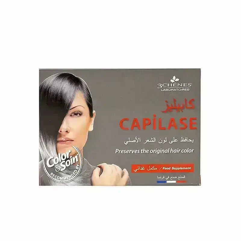 3 Chenes Capilase 30 Caps For White Hair