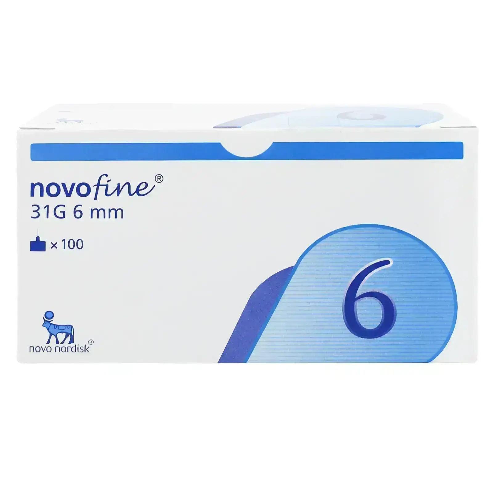 Novofine Needle 31Gx0.25X6 mm 100'S 13993 for insulin pen