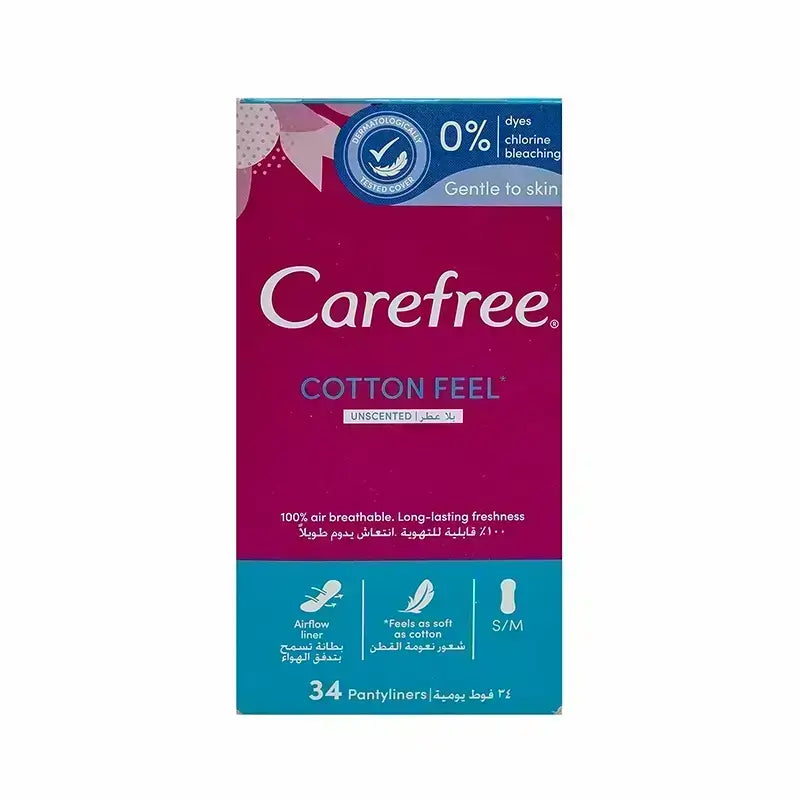Carefree Plus Large Fresh Scent Pantyliners 48'S + 20'S Free Offer
