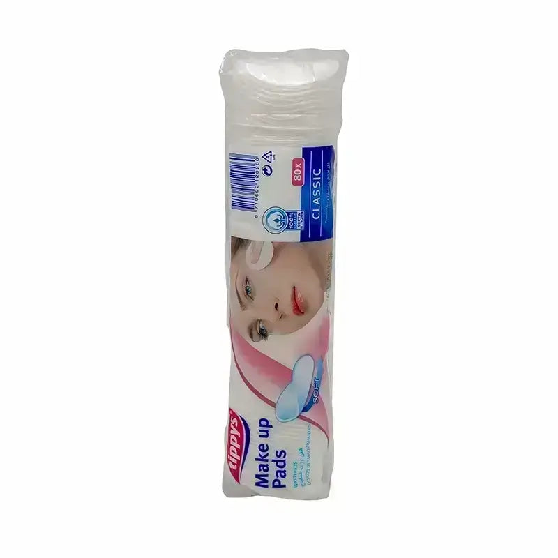 Tippys Classic Make Up Pads 80 Pcs