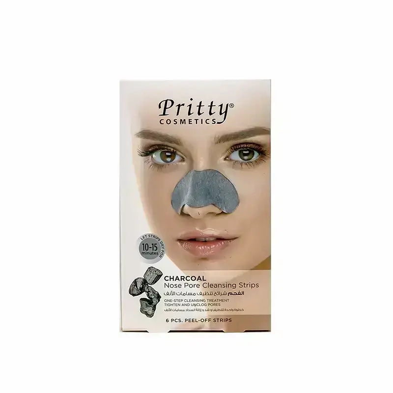 Pritty Nose Pore Cleansing Charcoal Strips 6 Pcs