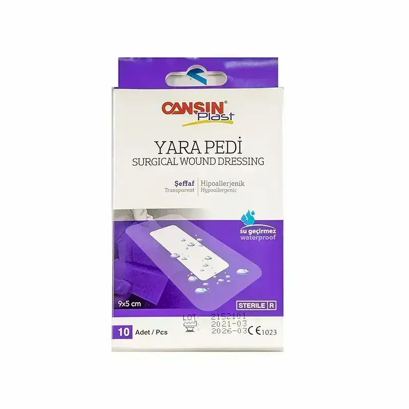 Cansin Plast Surgical Wound Dressing 9x5 cm 10 Pcs