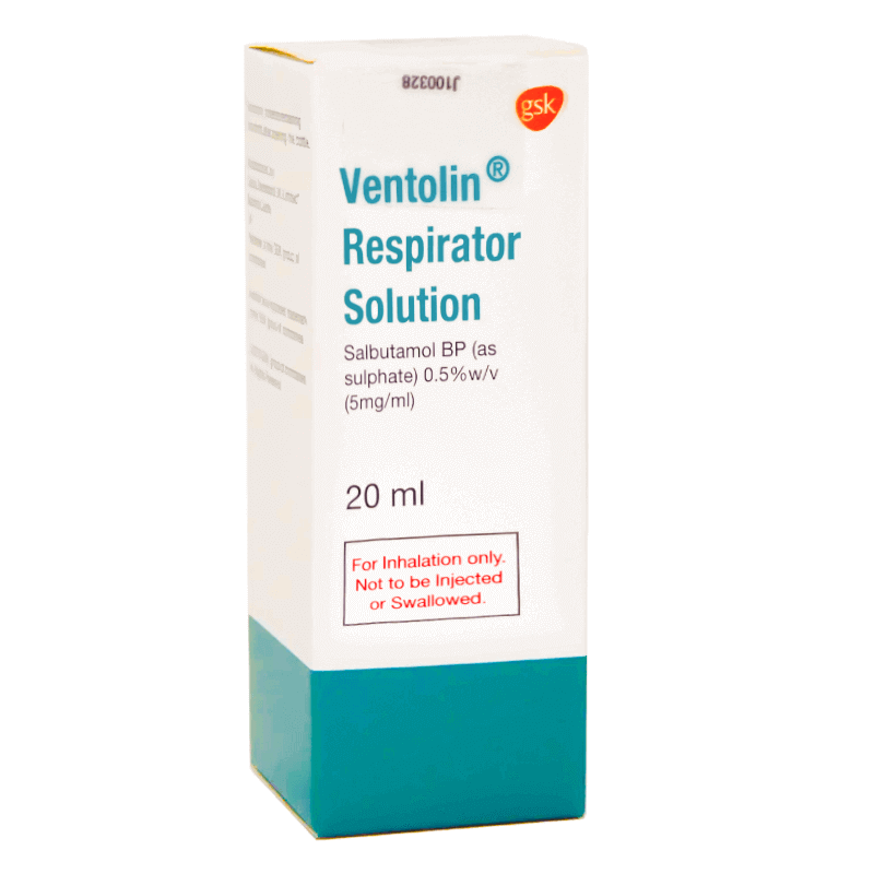 Ventolin Respiratory Solution 20 ml (11779) As Bronchodilator