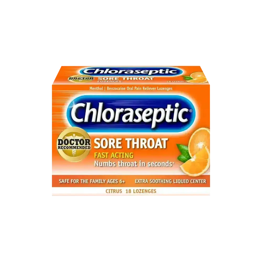 Chloraseptic Citrus Lozenges 18'S for sore throat