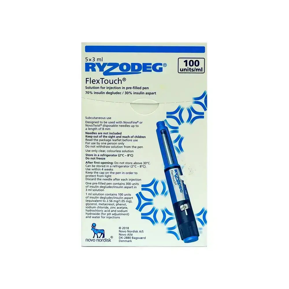 Ryzodeg 100 IU/ml Flextouch Pen 5x3 ml