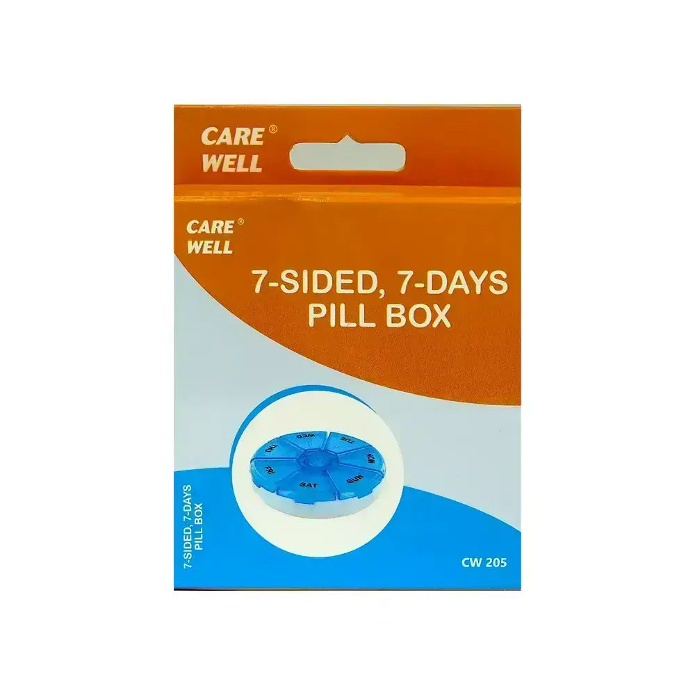 Care Well 7 Sided, 7 Days Pill Box