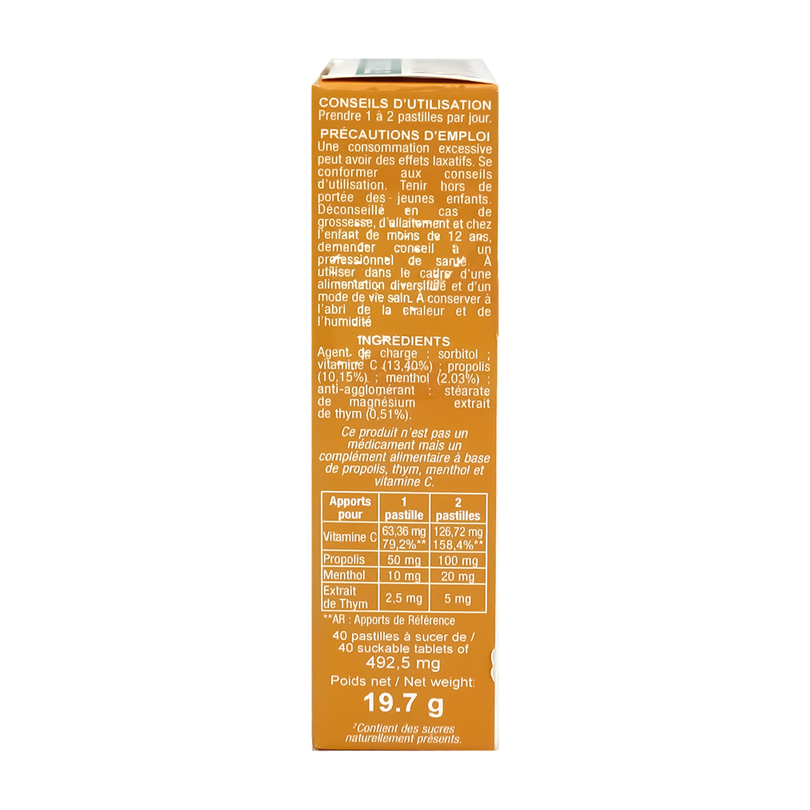 3 Chenes Propolis Lozenges 40'S