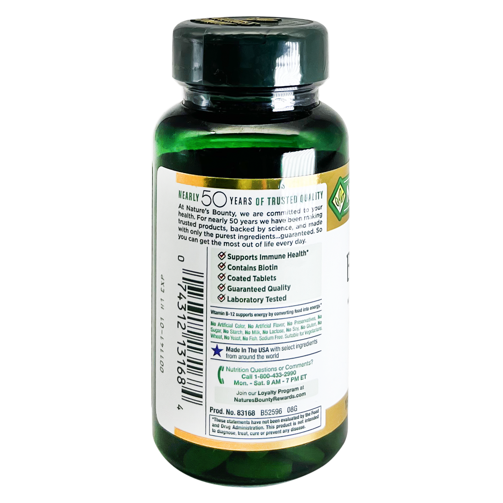 Natures Bounty Super B-Complex Tabs 150'S