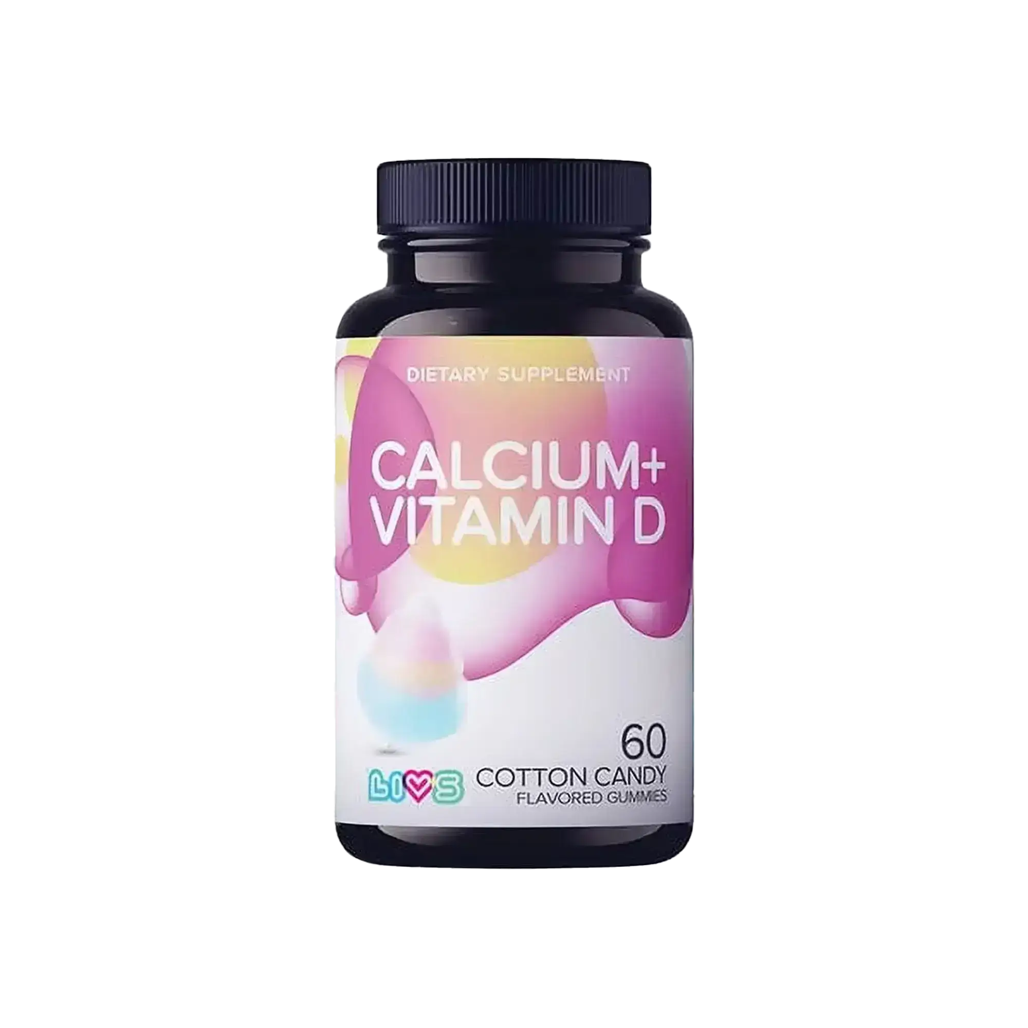 Livs Calcium + Vit D with Cotton Candy Flavor 60 Gummies
