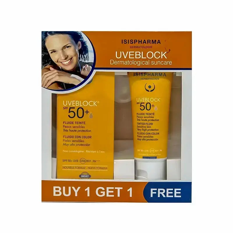 Isis Uveblock SPF +50 Tinted Fluid 40 mL Offer Isisv50+Tof