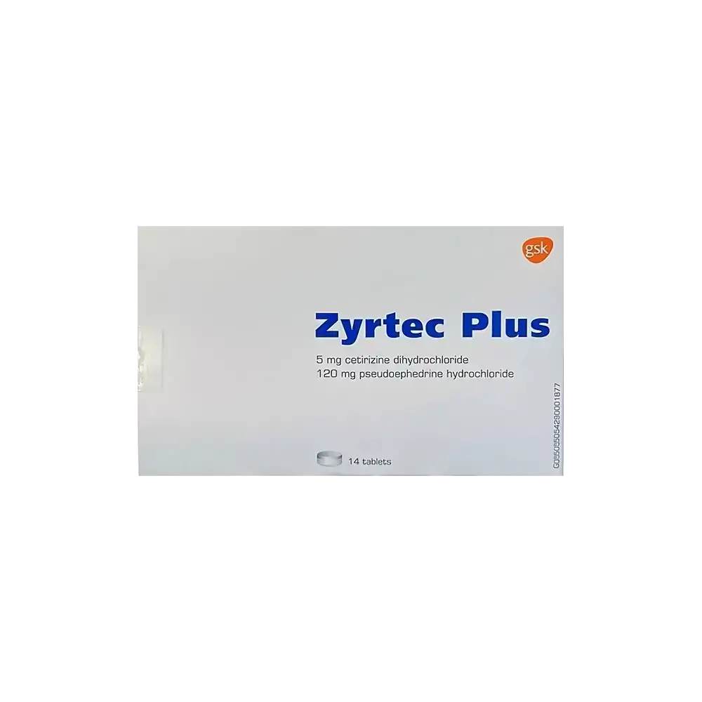 Zyrtec Plus 5/120 mg 14 Tabs