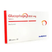 Glucophage 850 mg 30 Tabs For Diabetes