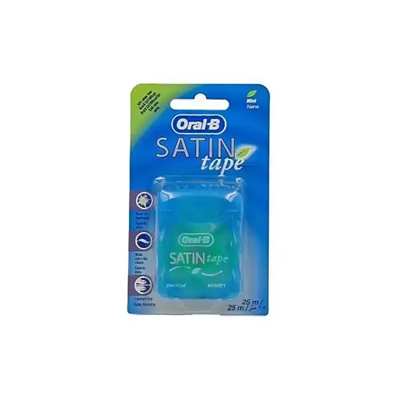 Oral B Satin Tape Waxed Floss Mint 25 m 81318001