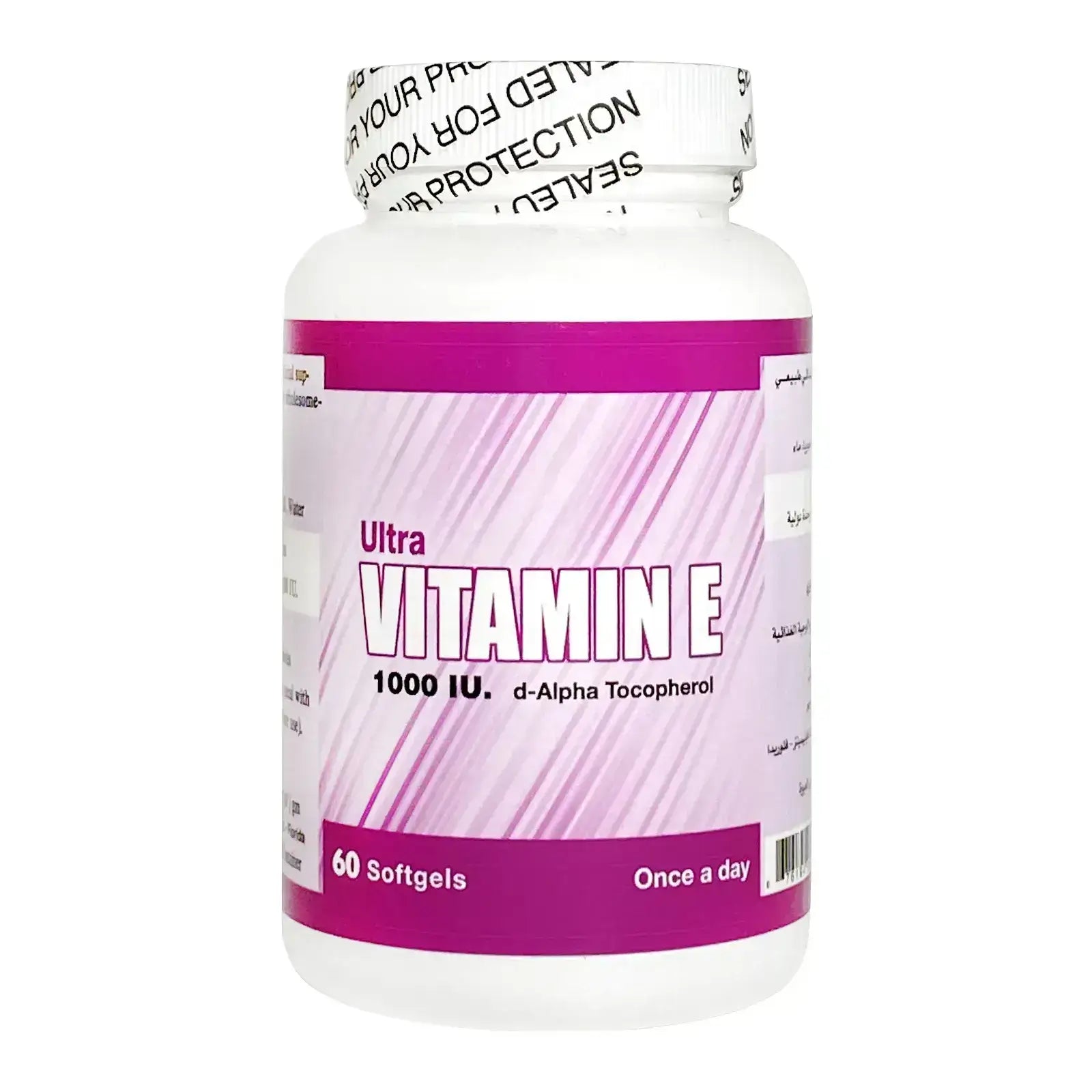 Mega Pharma Ultra Vit-E 1000 IU Softgels 60'S