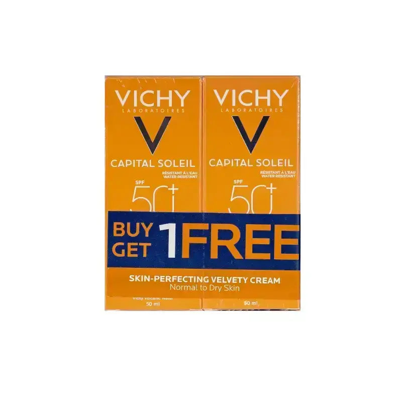Vichy Capital Soleil SPF +50 Velvety Cream Offer 1+1
