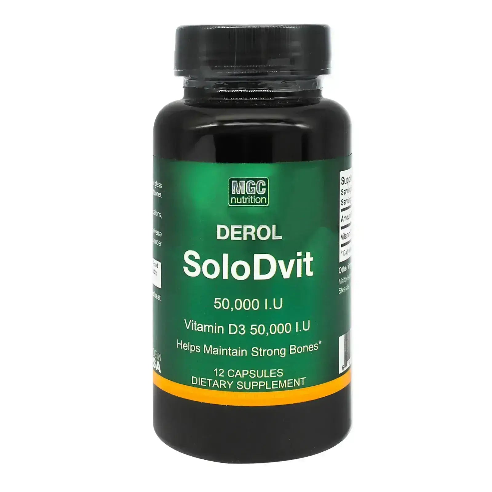 MGC Nutrition SoloDvit 50,000 IU Caps 12'S
