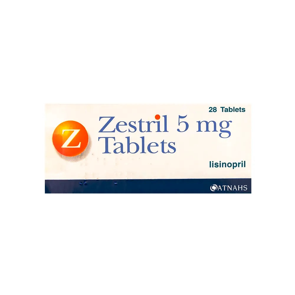 Zestril 5 mg 28 Tabs For High Blood Pressure