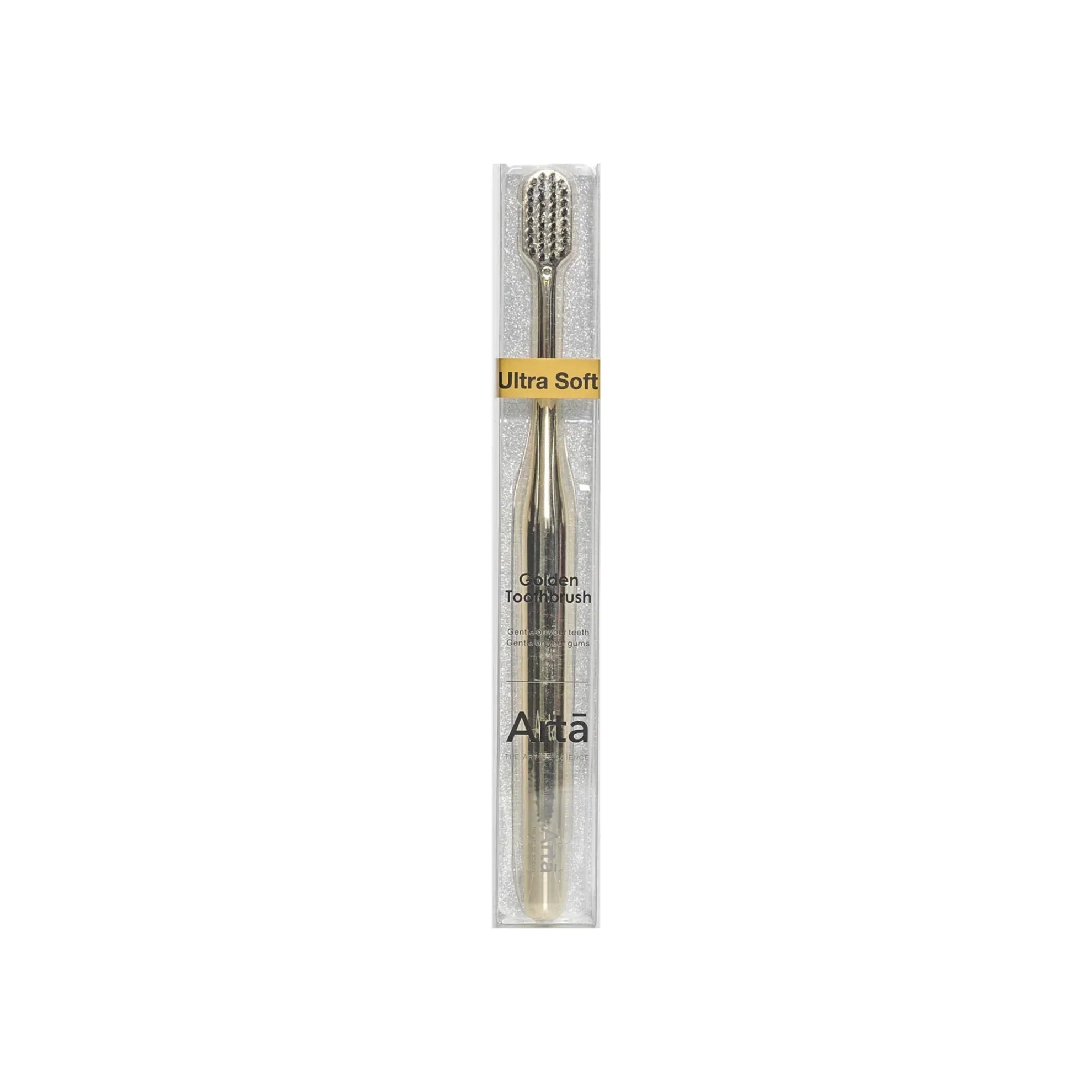 Arta Soft Golden Toothbrush with Grey Bristles 1 Pc