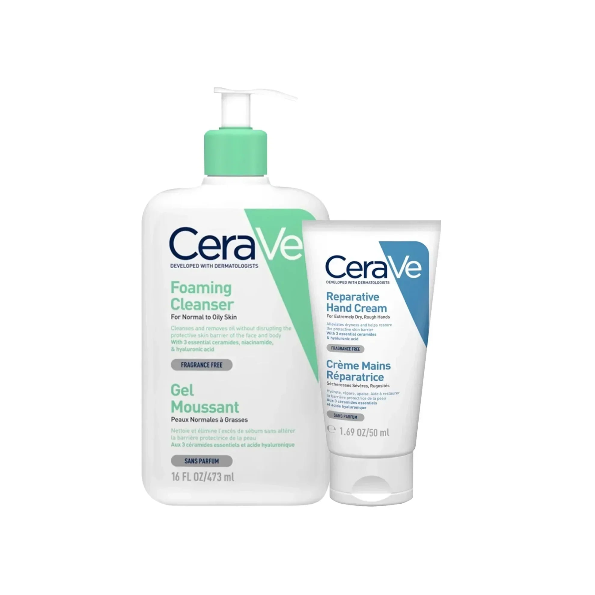 Cerave Eid Kit Foaming Cleanser 473 ml + Hand Cream 50 g