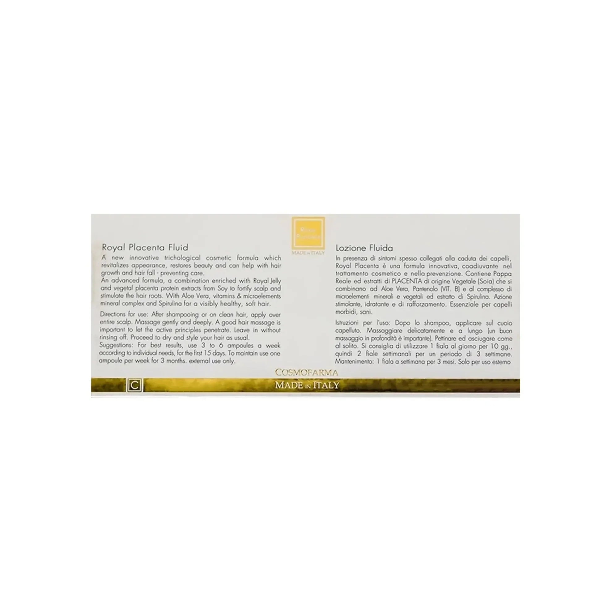 Joniline Royal Placenta Hair Treatment 12 Ampoules x 10 ml