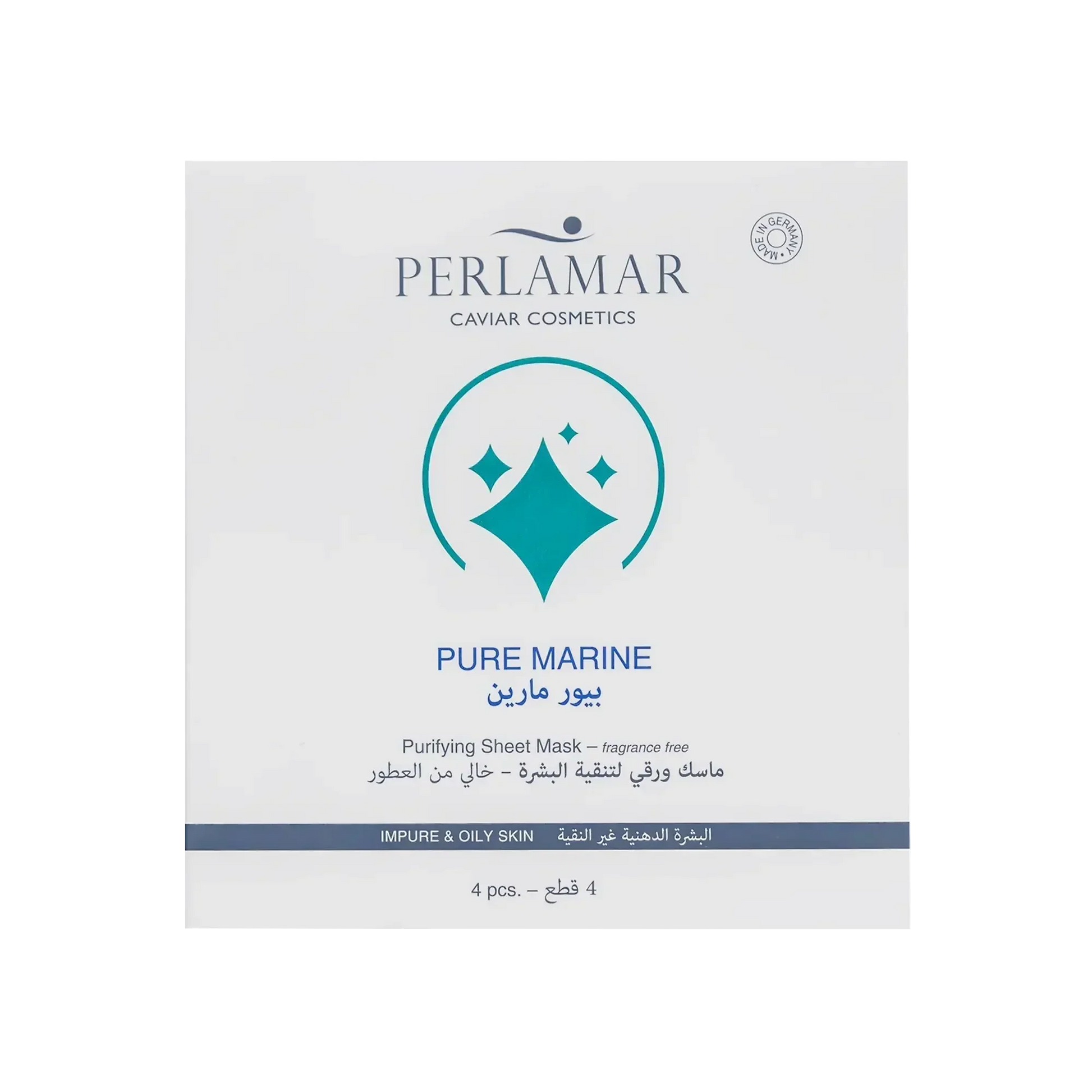 Perlamar Pure Marine Purifying Sheet Mask 4 Pcs