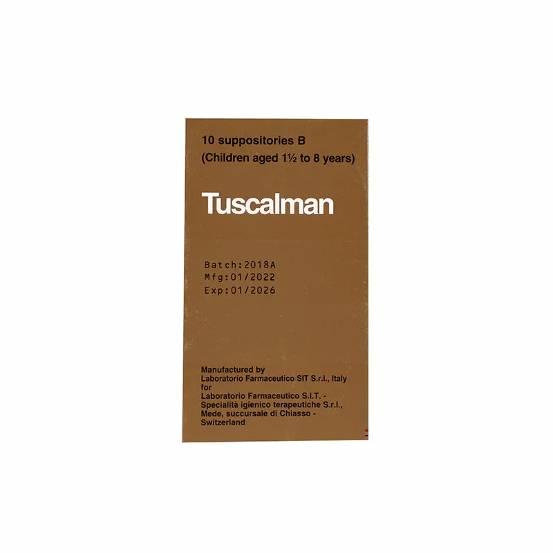 Tuscalman B Suppositories 10'S For Cough