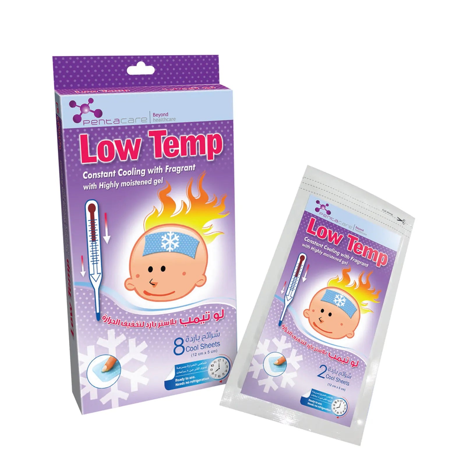 Low Temp Gel Patches 8'S for fever