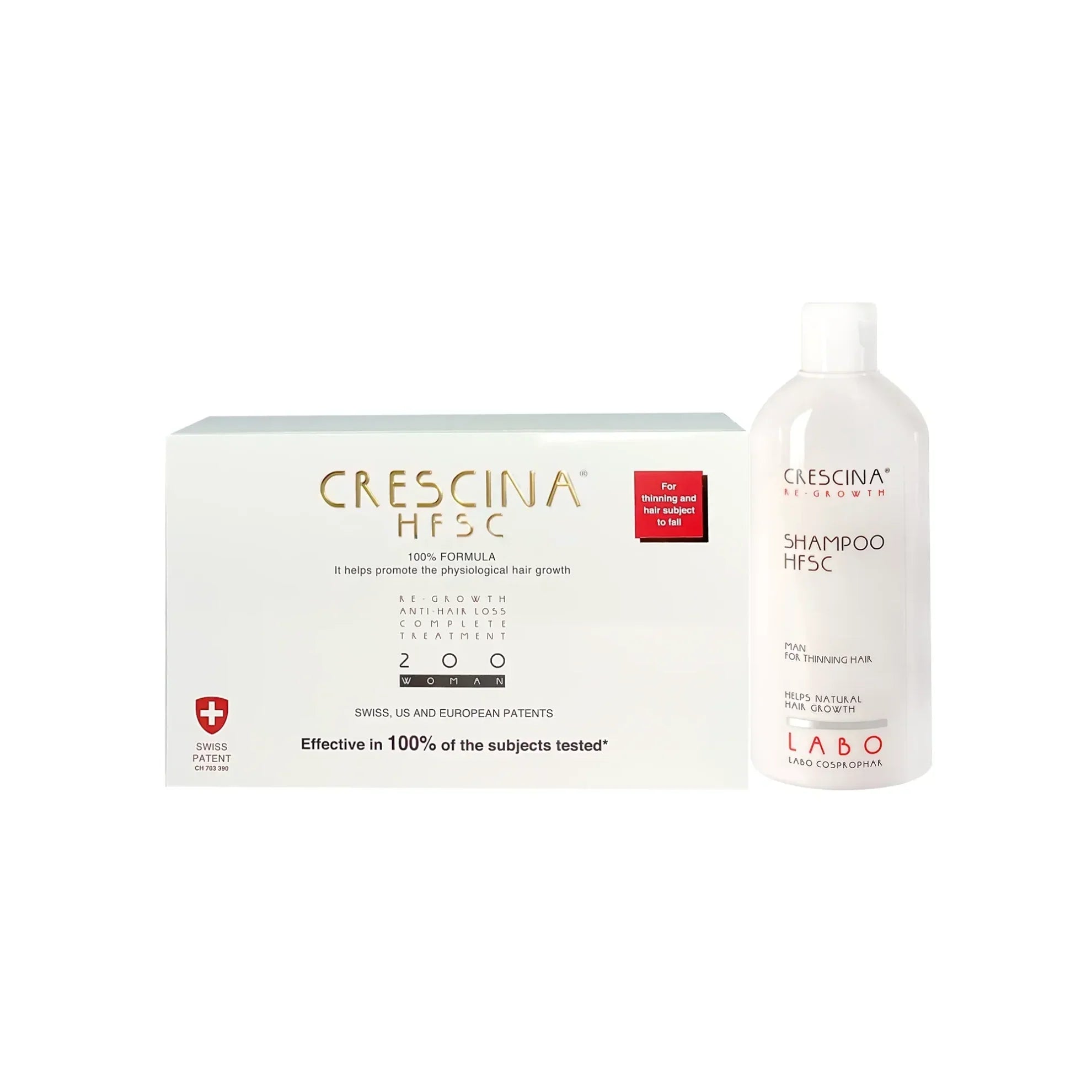 Offer Package Crescina Woman 200 Complete + Man Shampoo
