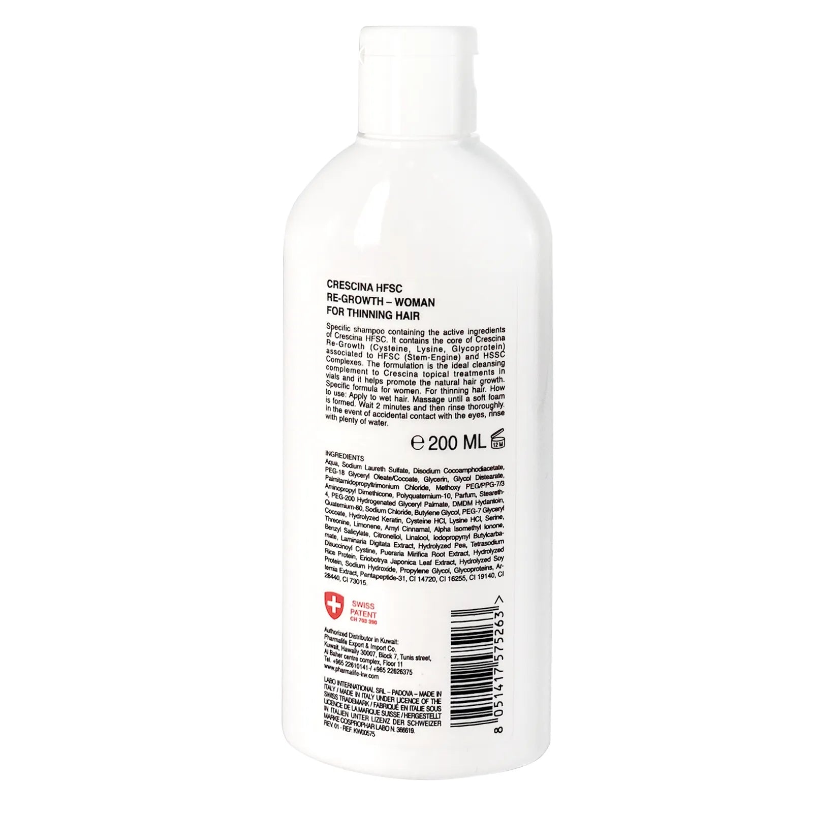 Crescina HFSC Women Shampoo For Thinning Hair 200 ml