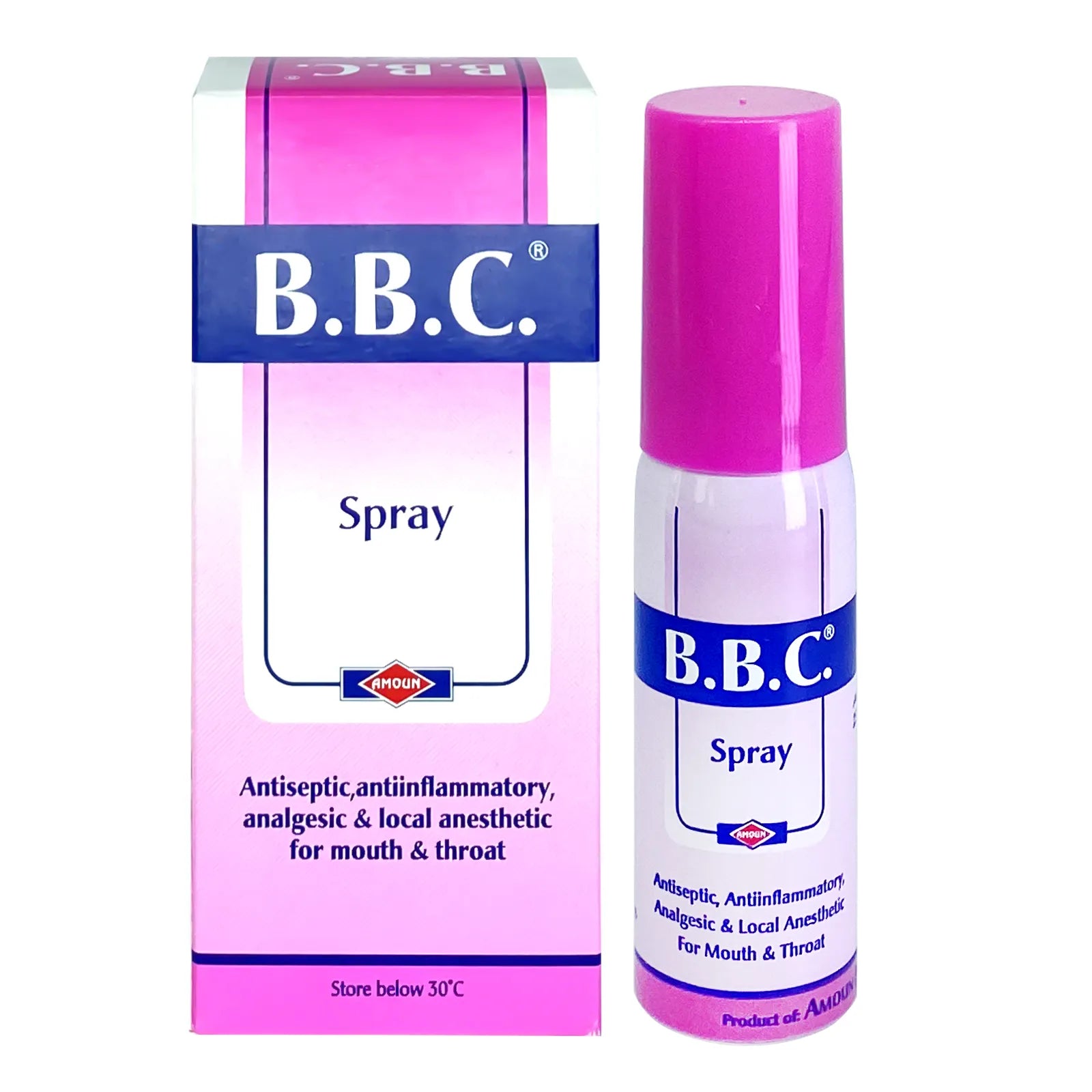 BBC Spray 25 mL local anesthetic