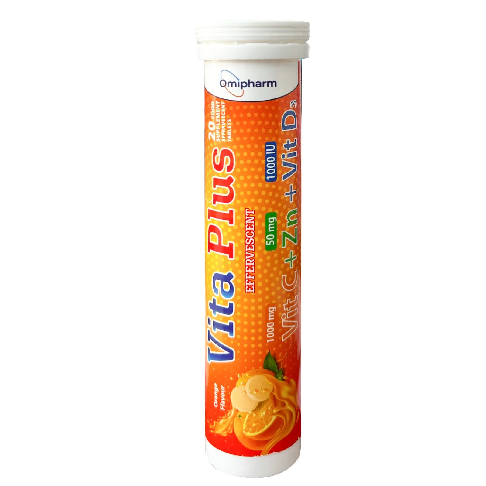 Vita Plus C + Znic + D3 20 Effervescent Tablets