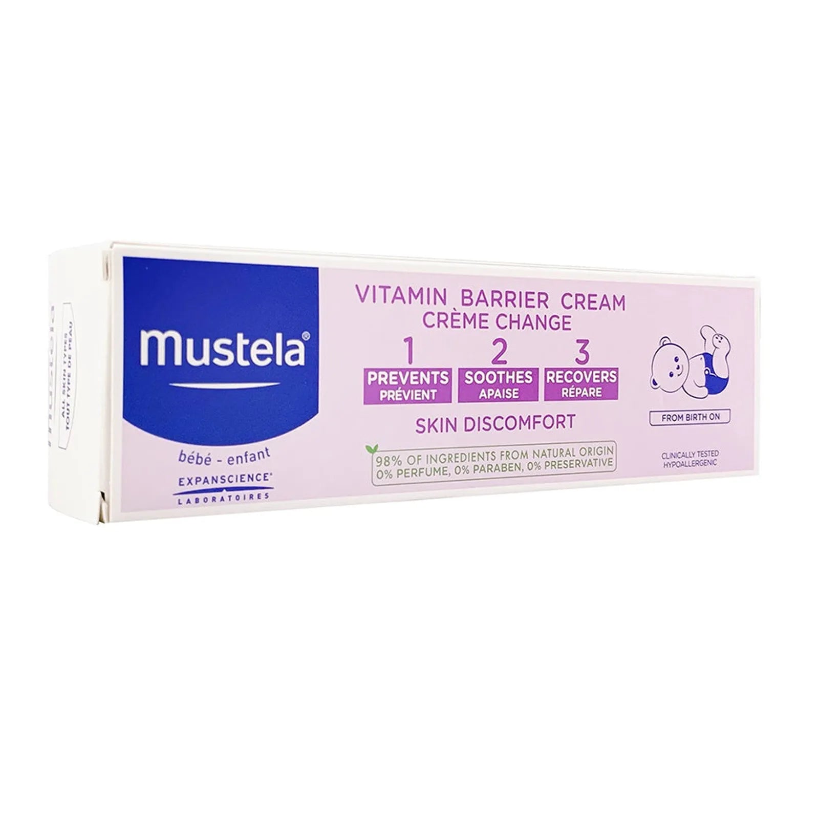 Mustela Vitamin Barrier Cream 123 100M