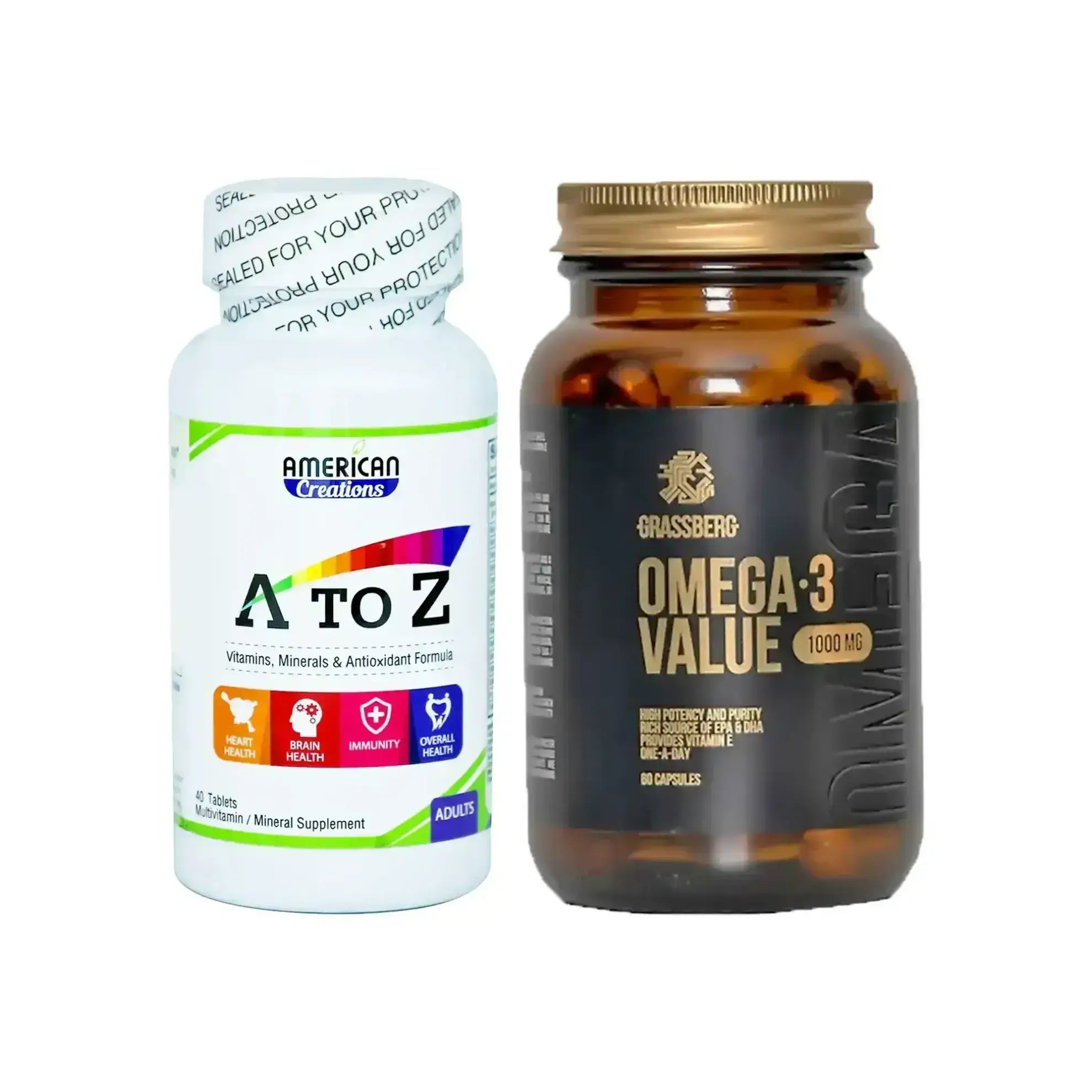 package American Creation A To Z + Grassberg Omega 3