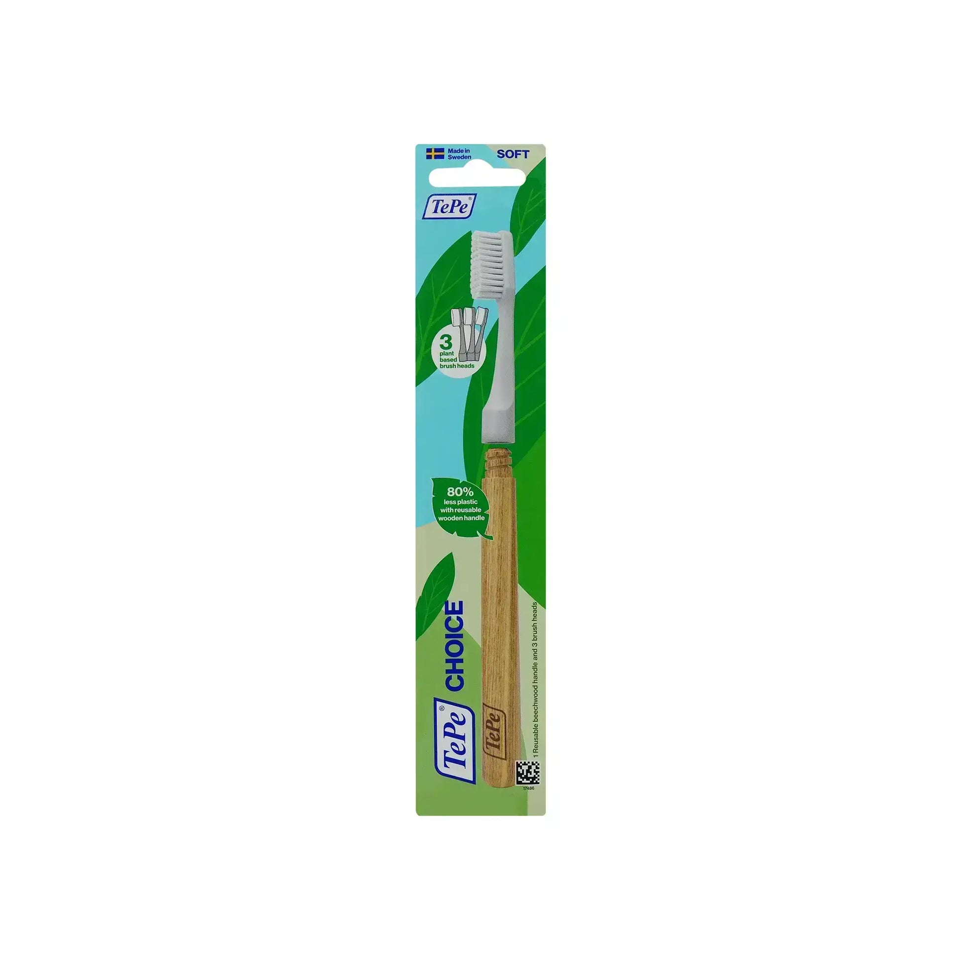 Tepe Choice Soft Toothbrush with 3 Brush Heads