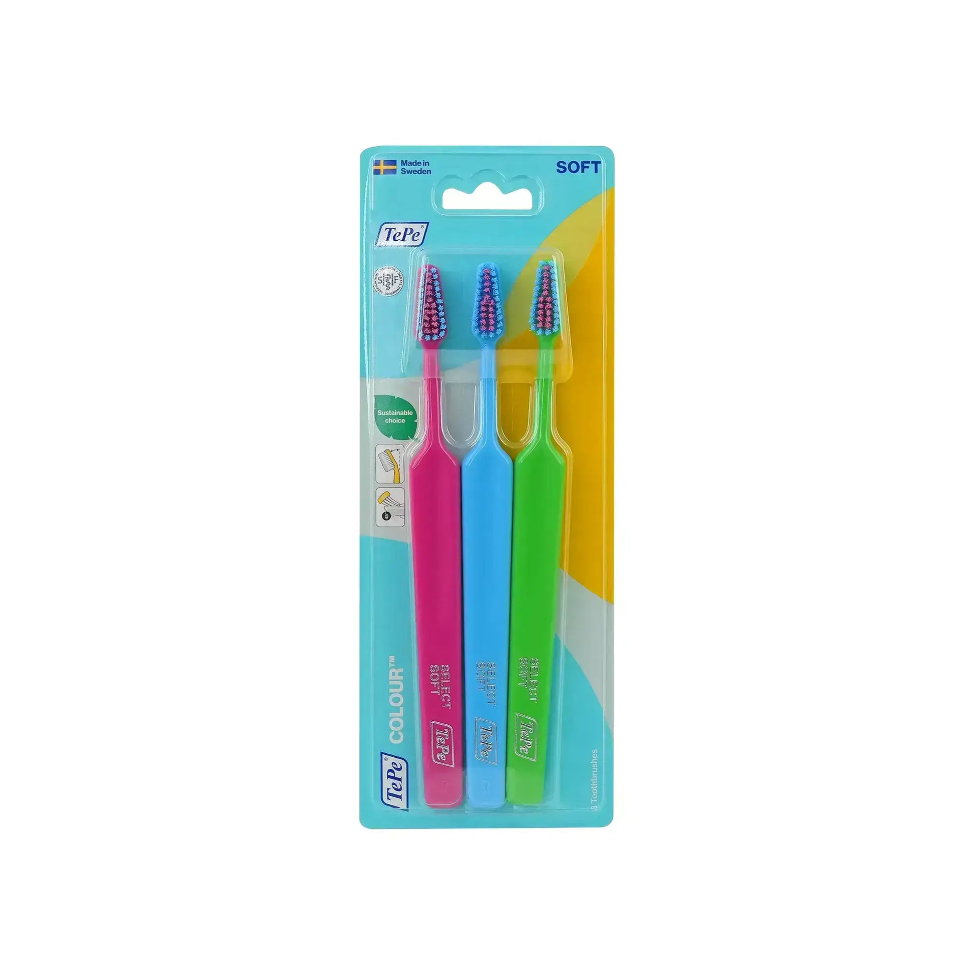 Tepe Colour Soft Toothbrush 3 Pcs