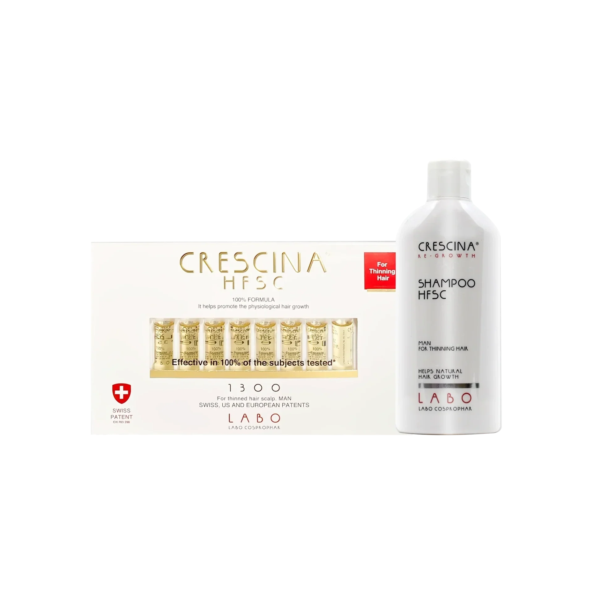 Crescina Hair Growth Man 1300 Package