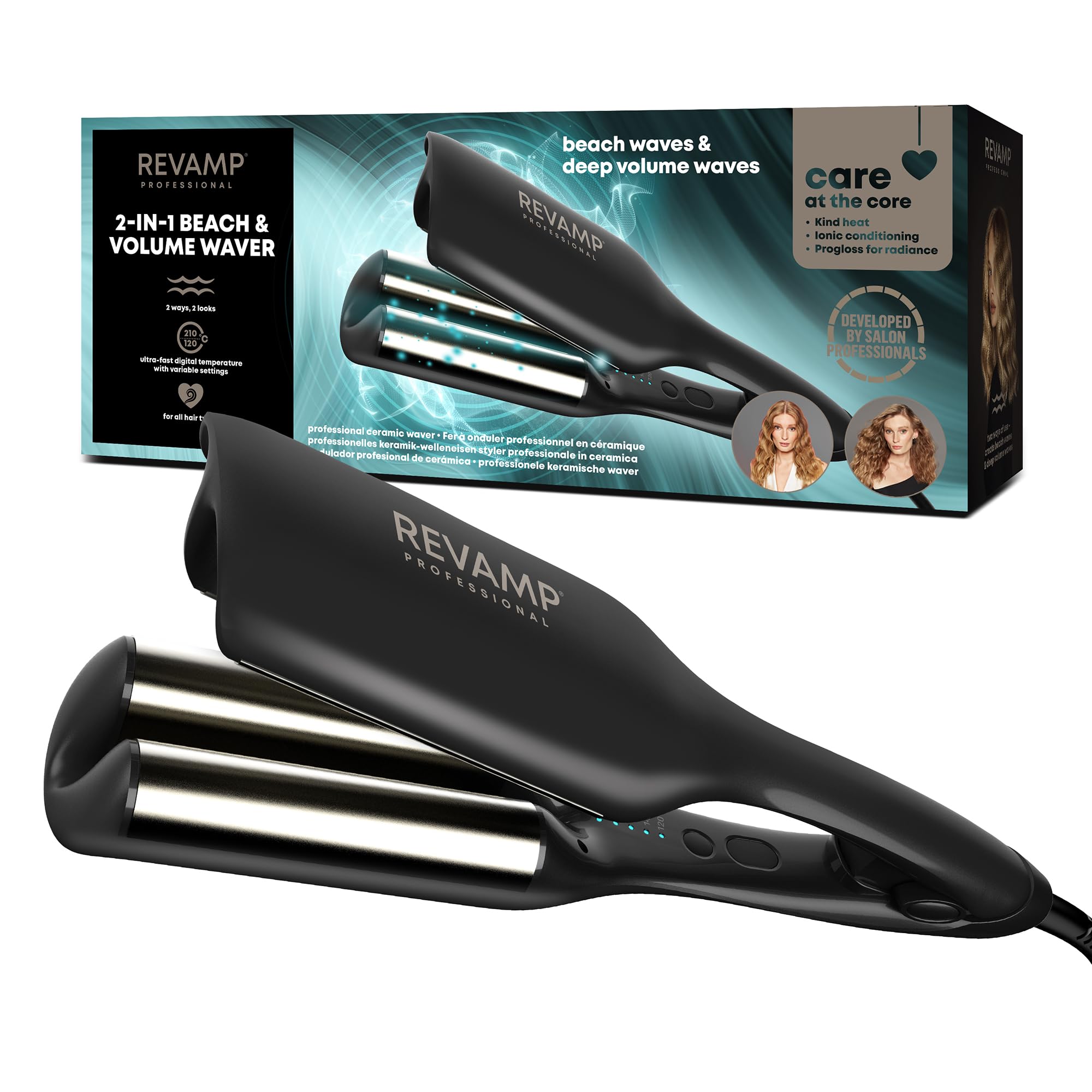 Revamp - Progloss 2 In 1 Beach & Volume Waver - Waver
