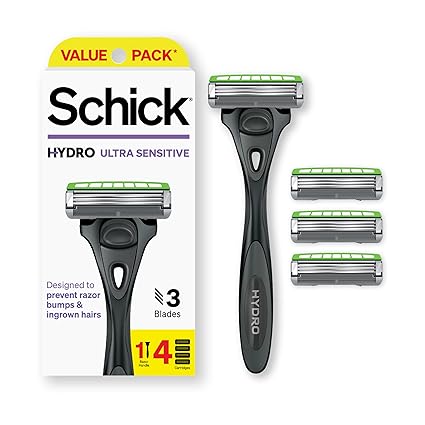 Schick Men Hydro3 Skin Protect Sensitive 3 Blades 4Pcs