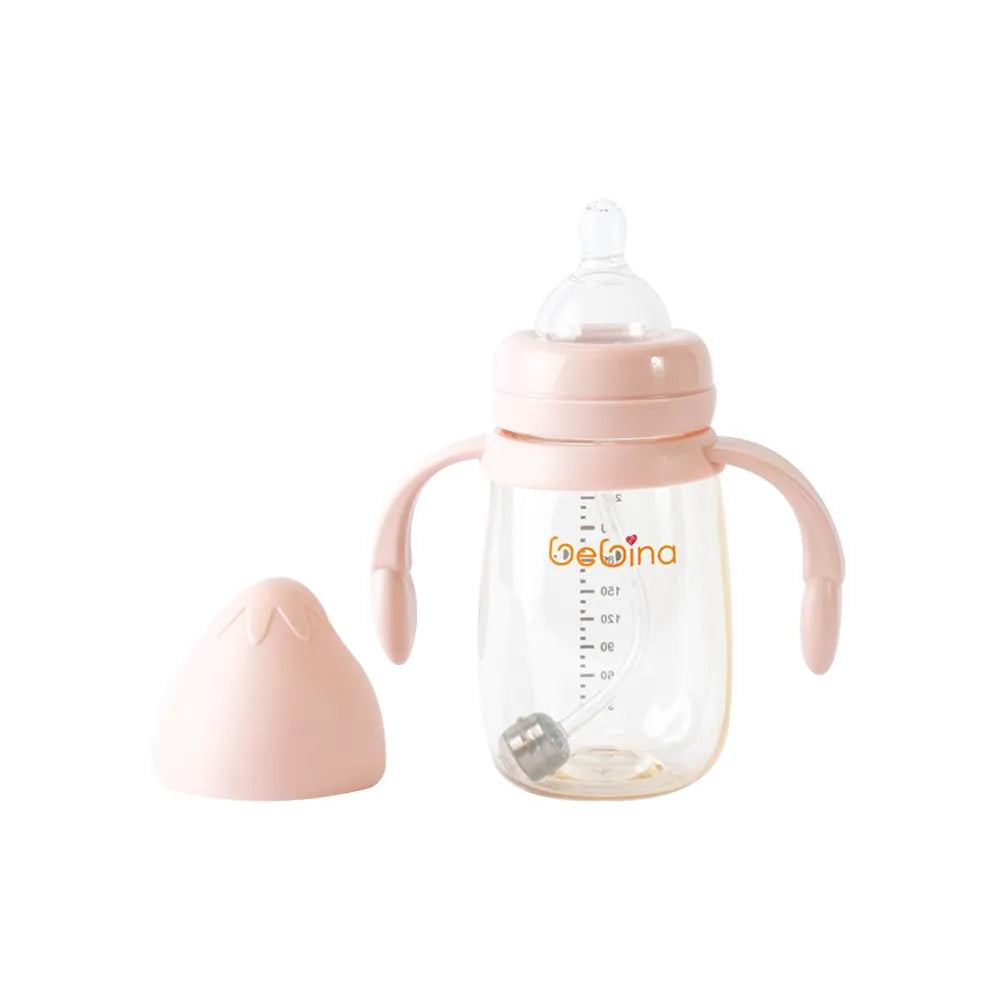 Bebina Baby Bottle - Light Pink - 240 ml +6 M