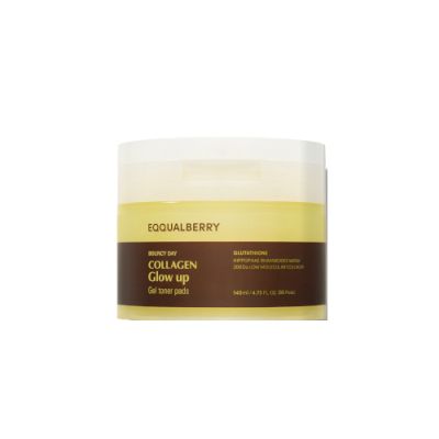 Eqqualberry Collagen Glow Up Gel Toner Pads 140Ml | 60Pads
