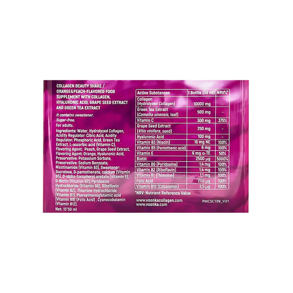 Voonka Collagen Shake 15 X 50 ml